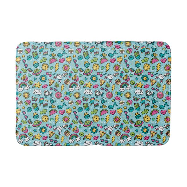 Tapis de bain Totally Cute Doodles (Devant)