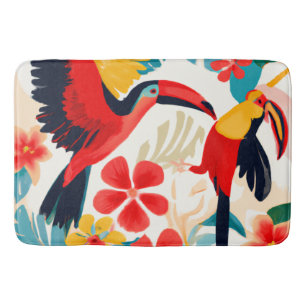 Tapis De Bain Toucans en Paradise Bain d'art tropical