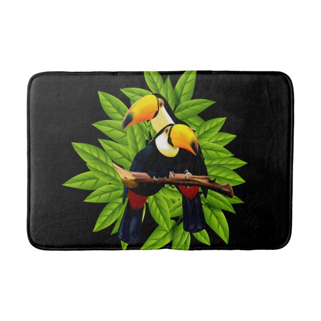 Tapis De Bain Toucans exotiques (Devant)