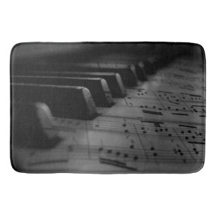 Tapis De Bain Touches de piano de musique