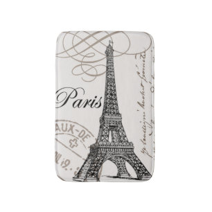 TAPIS DE BAIN TOUR EIFFEL VINTAGE MODERNE