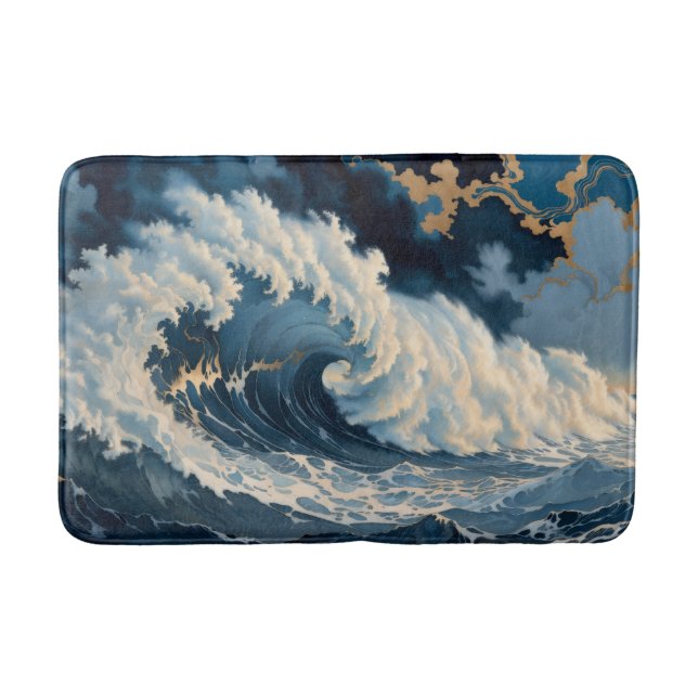 Tapis De Bain Tourbillon de minuit (Devant)