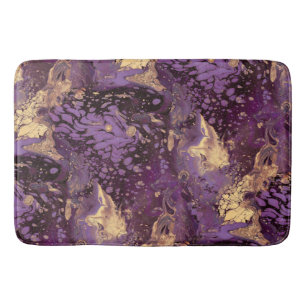 Tapis De Bain tourbillon d'encre d'or iris :