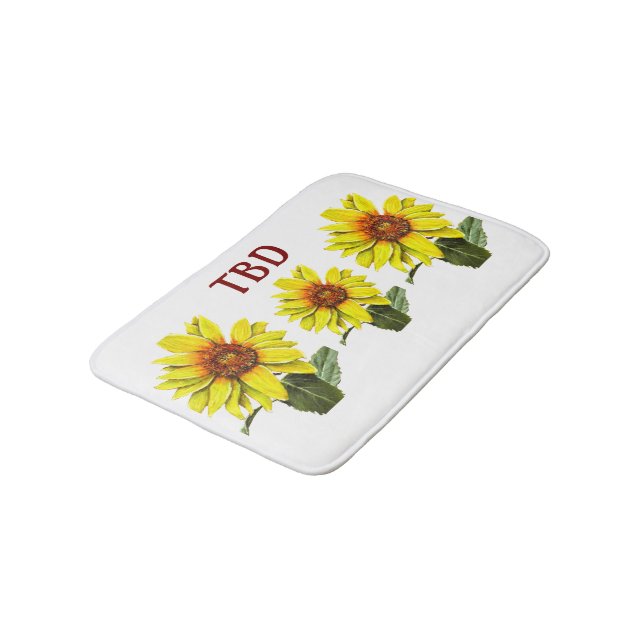 Tapis de bain Tournesol (Angle)