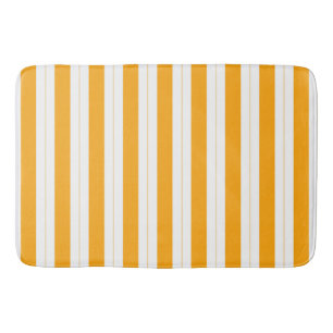 Tapis De Bain Tournesol rayé orange jaune