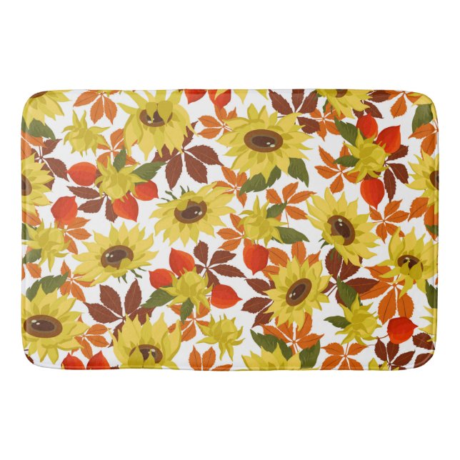Tapis De Bain Tournesols d'automne (Devant)