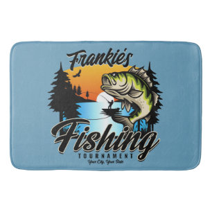 Tapis De Bain Tournoi de pêche personnalisé Truite pêcheur