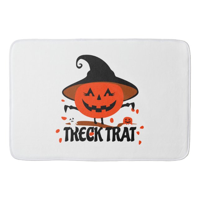 Tapis De Bain Treck Trat Citrouille Sourire (Devant)