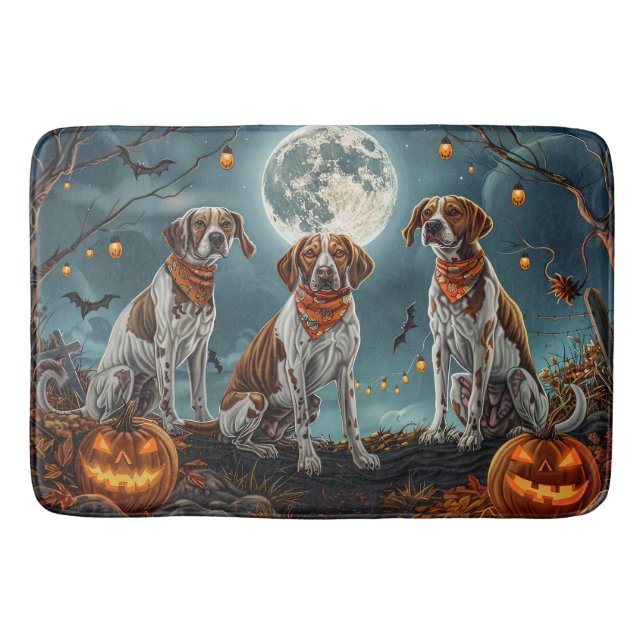 Tapis De Bain Treeing Walker Halloween Effrayant (Devant)