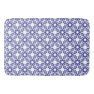Tapis De Bain Trellis Bleu Royal