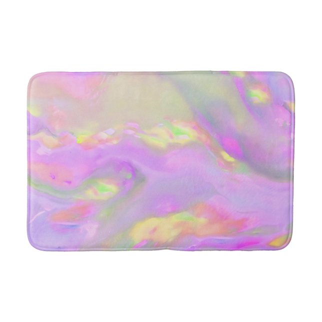 Tapis De Bain Trendy pretty colorful abstract waves (Devant)