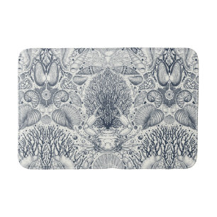 Tapis De Bain Trésors de plage, coquillages, crabes, coraux et s