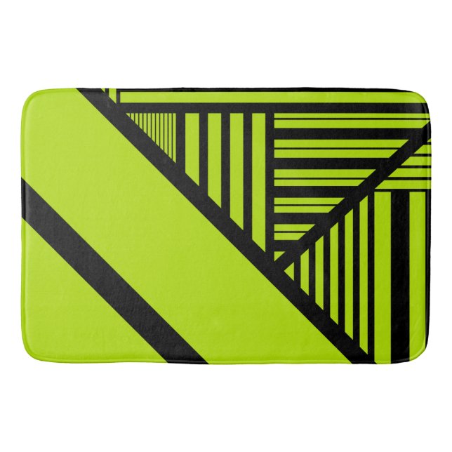 Tapis De Bain Triangle - Vert chaux (Devant)