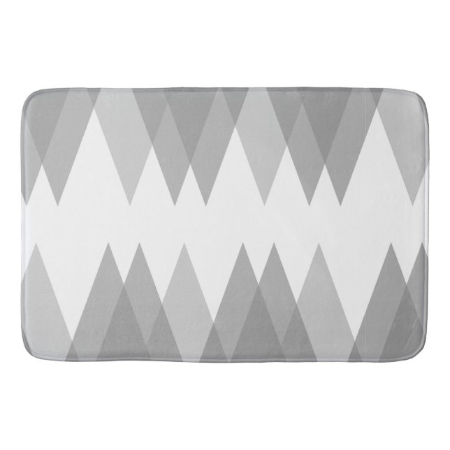 Tapis De Bain Triangles gris (Devant)