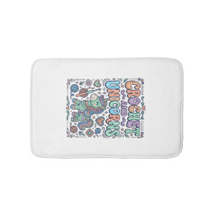 Tapis De Bain Tricot de licorne et autocollant Kawaii de licorne