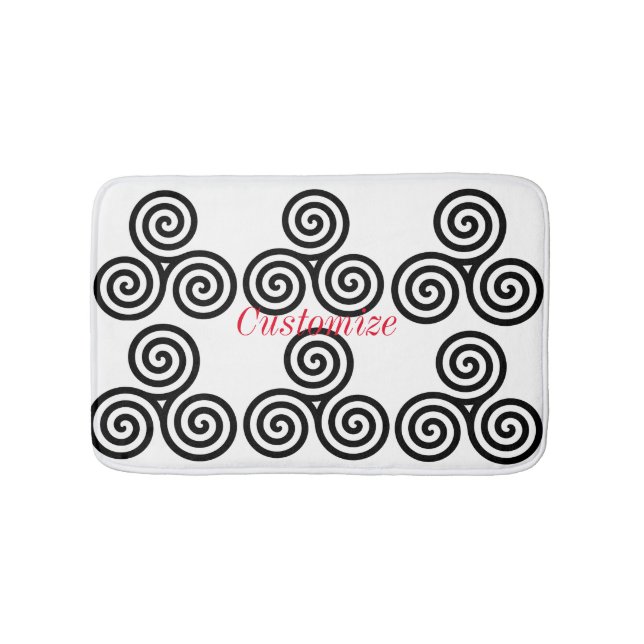 Tapis De Bain Triple Black Spiral Thunder_Cove (Devant)