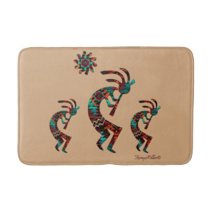 Tapis De Bain Trois bains à vapeur Kokopelli au sud-ouest