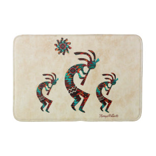 Tapis De Bain Trois bains à vapeur Kokopelli au sud-ouest