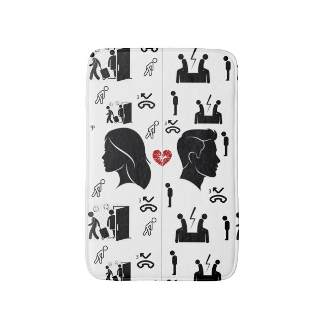 Tapis De Bain Trois Chances Manquées Mat Bain | Décor émotionnel (Devant (Vertical))