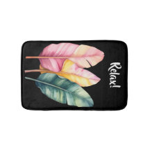 Trois feuilles de banane aux couleurs pastel