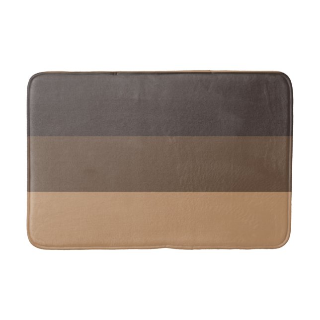 Tapis De Bain Trois nuances de café marron (Devant)