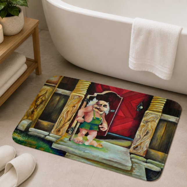Tapis De Bain Troll scandinave magique et cosy (Créateur téléchargé)