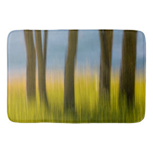 Tapis De Bain Troncs d'arbres et herbe San Juan Islands, WA