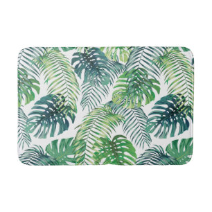 Tapis De Bain Tropical Jungle Feuille Botanique Design Mat de ba