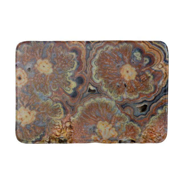 Tapis De Bain Tube à fleurs Onyx (Devant)