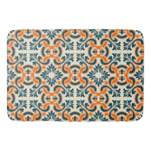 Tapis De Bain Tuile bleue portugaise