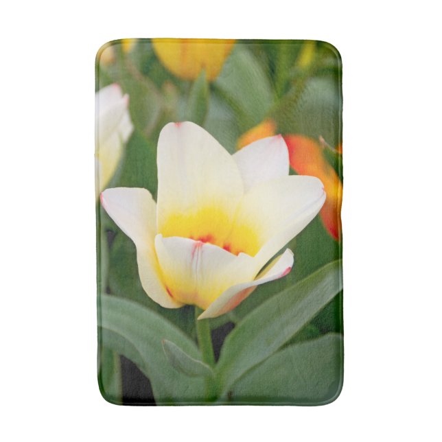 Tapis De Bain Tulipe blanche (Devant (Vertical))