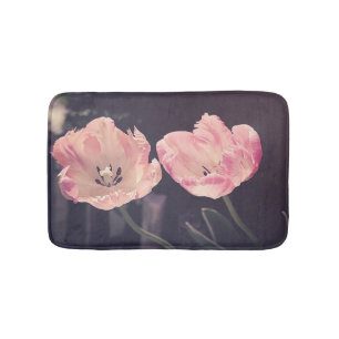Tapis De Bain Tulipes en fleurs mignonnes -Personnalisées