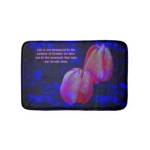 Tapis De Bain Tulips Hearts Life Attitude Taux d'inspiration
