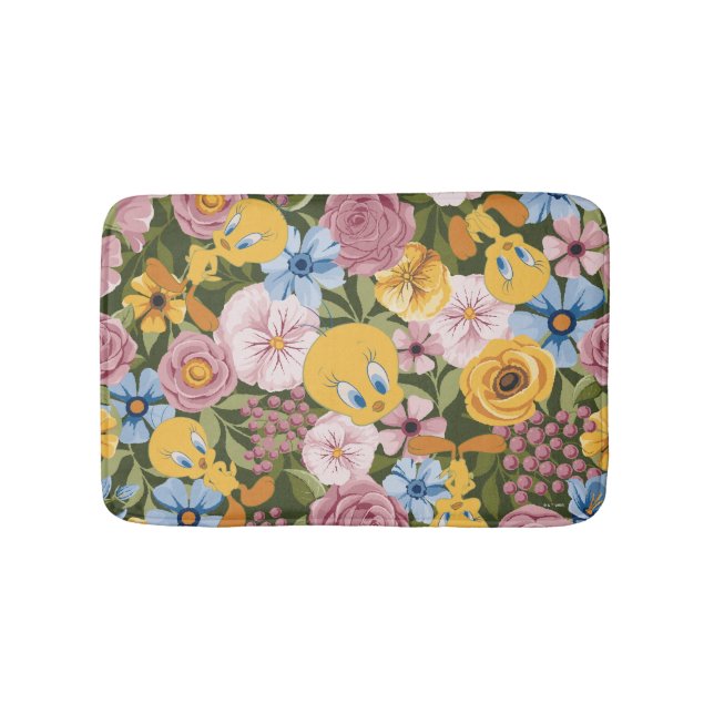 Tapis De Bain TWEETY™ Floral Embroidery Pattern (Devant)