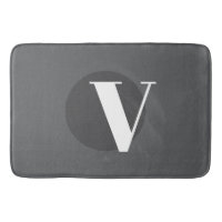 Type blanc personnalisé gris initial