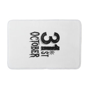 Tapis De Bain Typographie Halloween Vintage 31 octobre Design_1