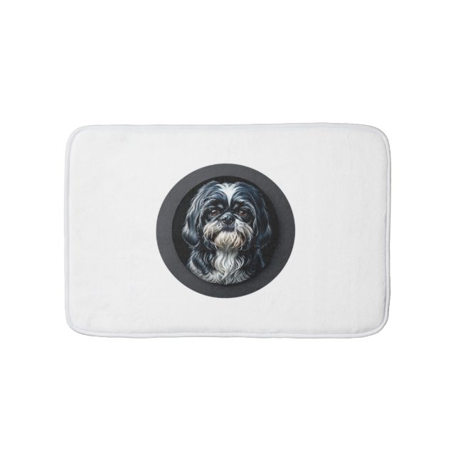 Tapis De Bain tzu shih noir (Devant)