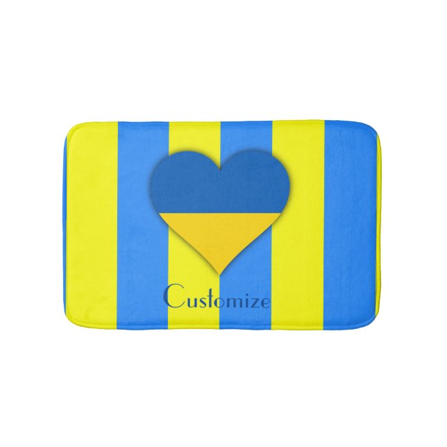 Tapis De Bain Ukraine Drapeau bleu jaune Thunder_Cove (Devant)