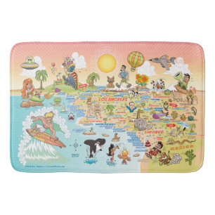 Tapis De Bain Ultimate Sunny California Bath Mat