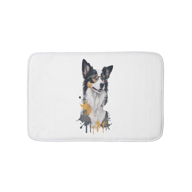 Tapis De Bain Un chien mignon Bordure Collie (Devant)