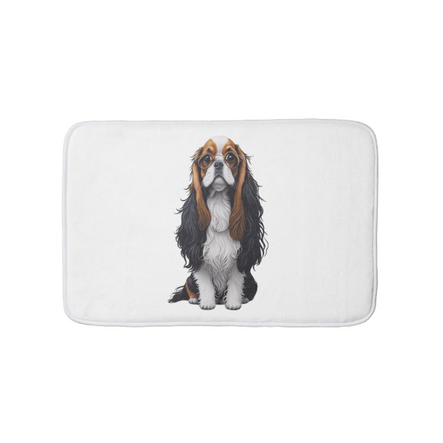 Tapis De Bain Un chien mignon, le roi Charles Spaniel (Devant)