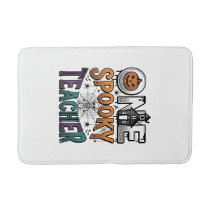 Tapis De Bain Un design vectoriel Halloween d'un professeur effr