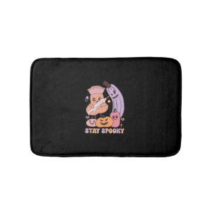 Tapis De Bain Un doux sourire sous le costume gras L'Halloween