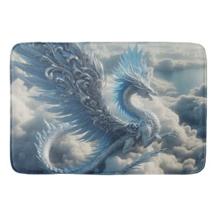 Tapis De Bain Un dragon époustouflant entouré de nuages