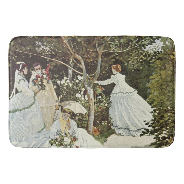 Tapis De Bain Un moulin à vent à Zaandam Claude Monet (Devant)