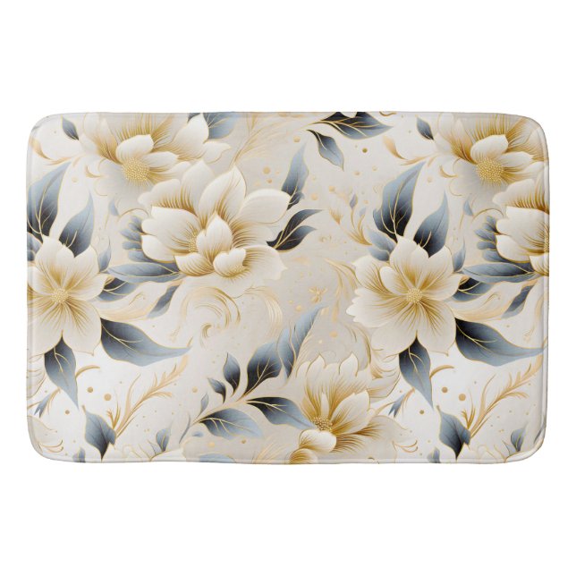 Tapis De Bain Une conception de série florale de mariage 9 (Devant)