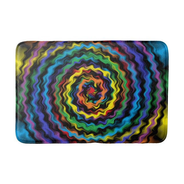 Tapis De Bain Une Détonation Colorée (Devant)
