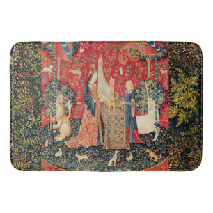 TAPIS DE BAIN UNICORN ET DAME JOUER ORGE AVEC ANIMAUX
