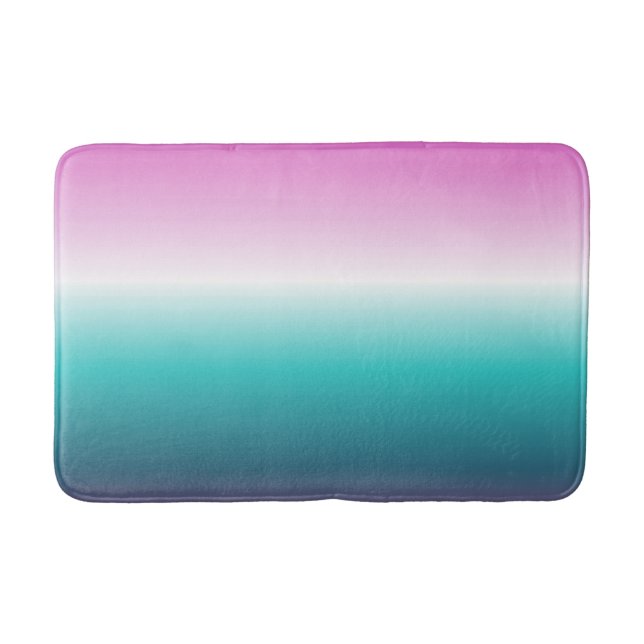 Tapis De Bain unicorn lavender turquoise ombre turquoise mermaid (Devant)