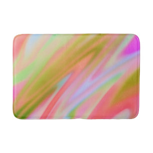 Tapis De Bain Unique tendance Rose bleu vert vert vert abstrait